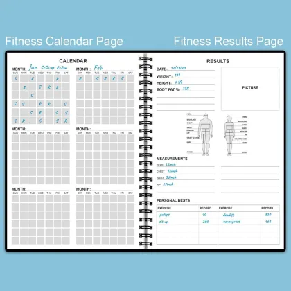 Best Fitness Tracker Weight Loss Journal with Workouts