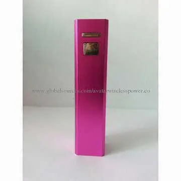 Lipstick power bank, 2600mA Samsung SDI battery cell