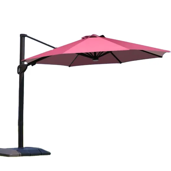Outdoor Garden Parasol with LED Light