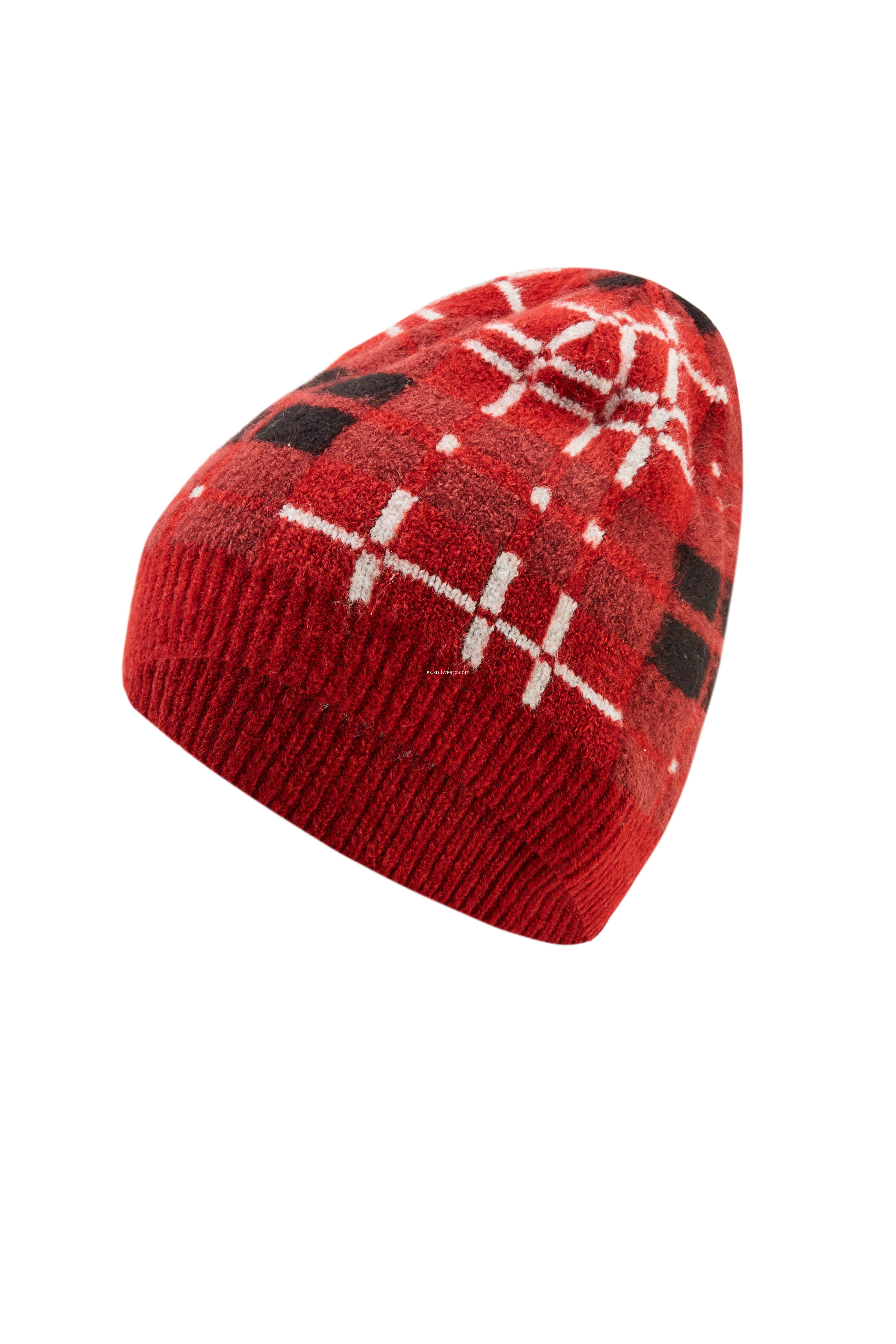 Girl's Knitted Jacquard Winter Soft Beanie Cap