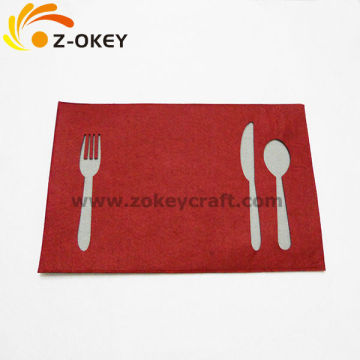 High quality Restaurant table decoration placemat in two layer