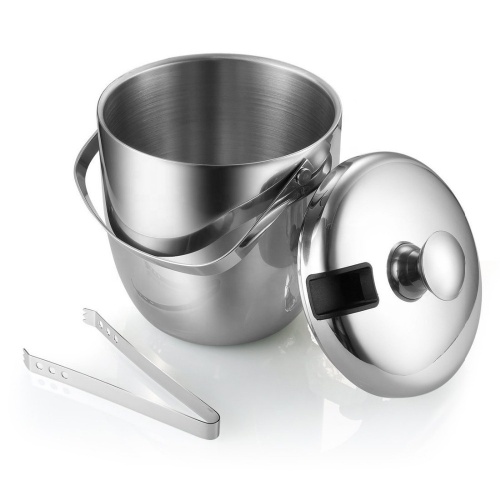 New Champagne Bucket Double Wall Stainless Steel Cooler Ice Bucket Supplier