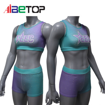 Egyéni spandex cheer gyakorlati viselet