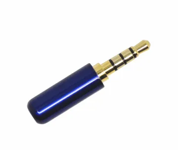3.5mm 4 pole headphone plug assembled plug factory price