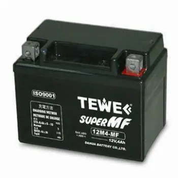 4Ah Maintenance-free Battery with 12V Nominal Voltage, Suitable for Motorcycle