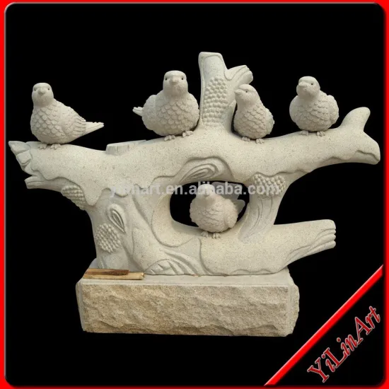 2014 Hot Sale Natural Marble Made Hand Carved Stone Bird Sculpture