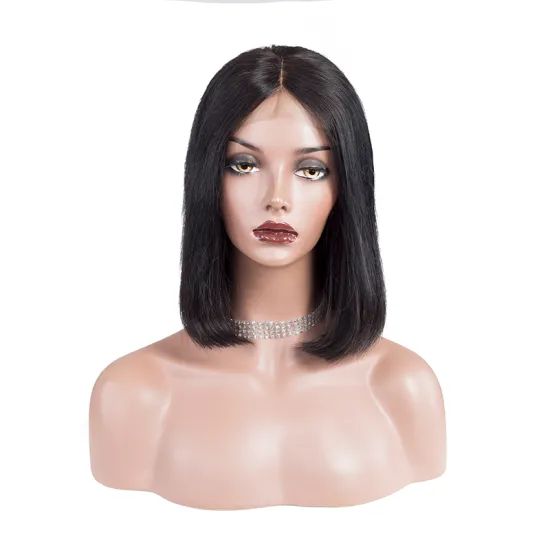 wholesale short  bob raw 100% virgin 4x4 straight brazilian frontal hd wig full lace front cuticle aligned human hair wigs