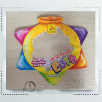 Percetakan Pouch Berbentuk Plastik untuk Gula-gula
