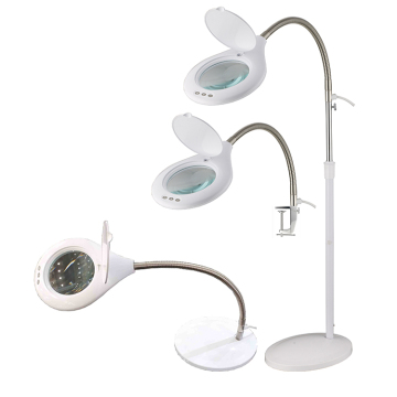 Lighted Magnifier with Stand and 2 Color Modes for Hobby, Reading, Crafts, and Repair