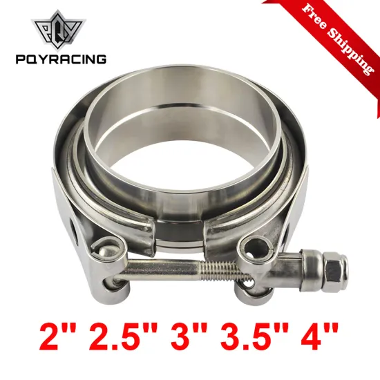2" 2.5" 3" 3.5" 4" Car Motocycle Steel Stainless Flange V band Exhaust Clamp V-Band 1.5 2 2.5 3 3.5 4 Inch Vband Clamps