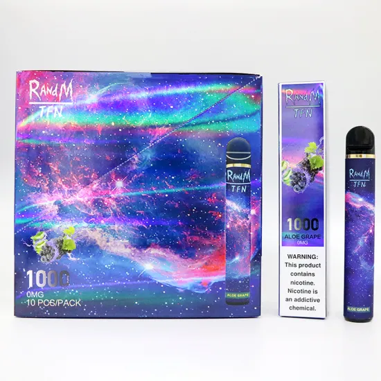 1000 Puffs Colored Smoke Disposable Pen Electric Cigarette