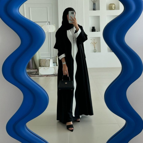 زنانه عبای باز زنانه مشکی دبی زنانه