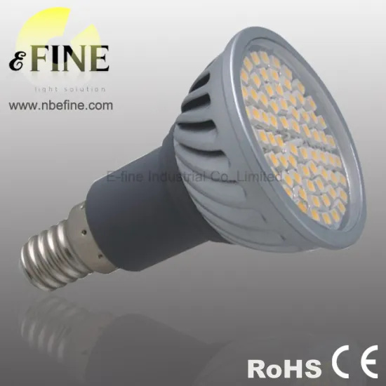 led spotlight E14 5W 500lm 70pcs 3528 SMD aluminum body