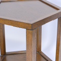 Elegant Wooden Coffee Table in Pentagonal Shape
