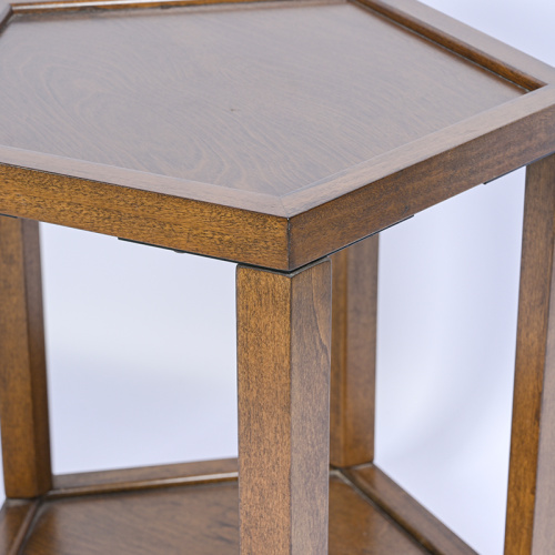 Elegant Wooden Coffee Table in Pentagonal Shape