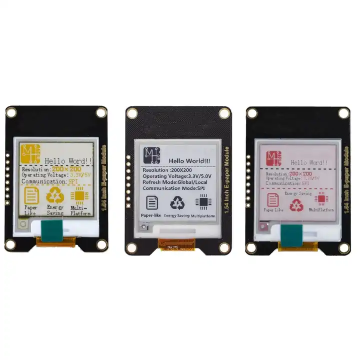 Mô-đun hiển thị E-ink mô-đun hỗ trợ SPI 1.54 inch cho STM, Raspberry Pi, ESP32, Arduino