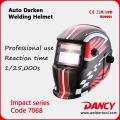 Nueva moda fuego patrón oscurecimiento automático casco de soldadura máscara de protección contra incendios