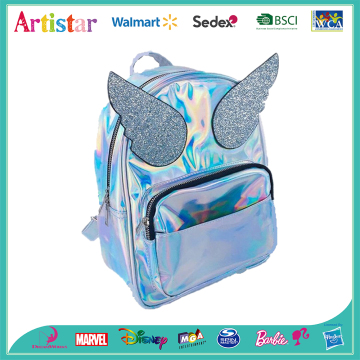 pink, blue angel wings laser backpack