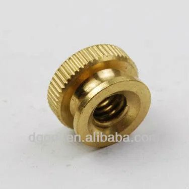 small brass knurled thumb nuts