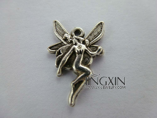 Carved Angel Pendant Jewelry Findings for Necklace making