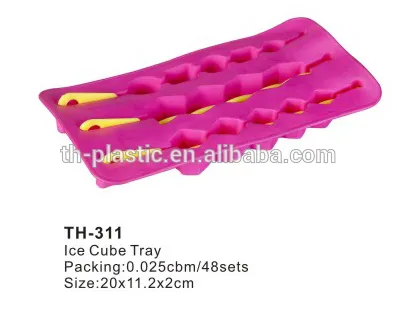 Plastic Fruit Style 2pcs Ice Cube Tray TH-311