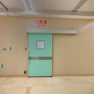 Medical galvanized manual sliding clean door single door