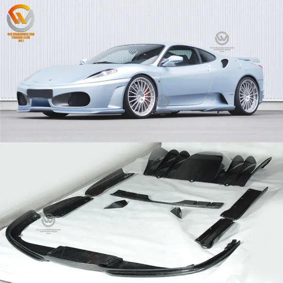 Carbon Fiber Rear Bumper Splitter Lip for Ferrari F430 2005-2009 - Auto Refit