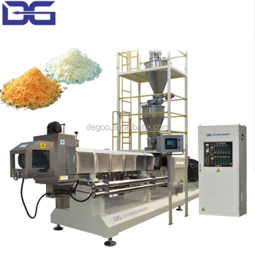 White and Yellow Panko SmallParticles Extruded Bread Crumb Chips Food Extruder Machine