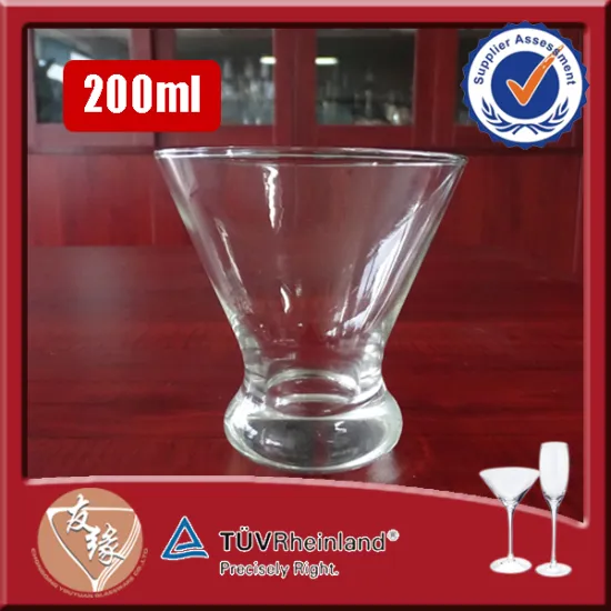 Promotional cheap 200ml shaped whisky / rum sipping small glass cup