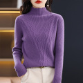100% wool women's knitted pullover