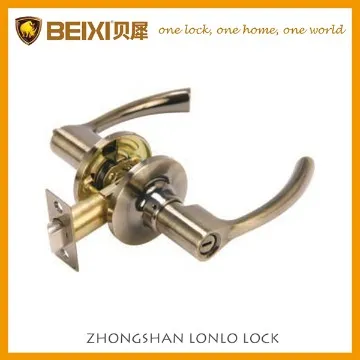 Zinc alloy schlage key reversible door handle tubular entry lock door