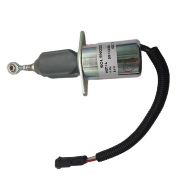 Generator Stop Solenoid for Excavator 6CT Engine Parts 3935650 3935649 24V