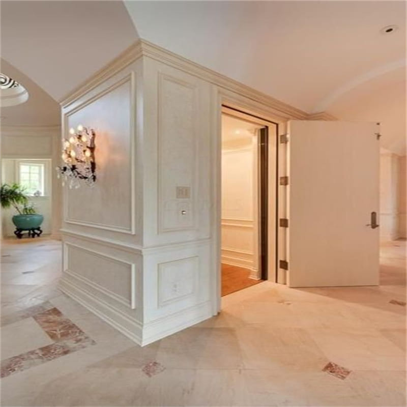 Wood Cab Lift White APSL Home Elevator