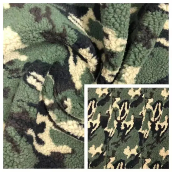 100%Polyester Sherpa Jacquard Knitted Fabric (Berber Fleece)