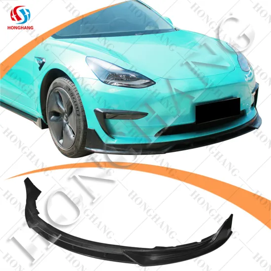 Honghang Manufacture Front Bumper Lip Splitter for Tesla Model 3