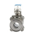 Jepit stainless steel 3pc socket clamp ball valve