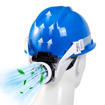 Custom Summer Electric Battery Safety Fan Cooling Helmet