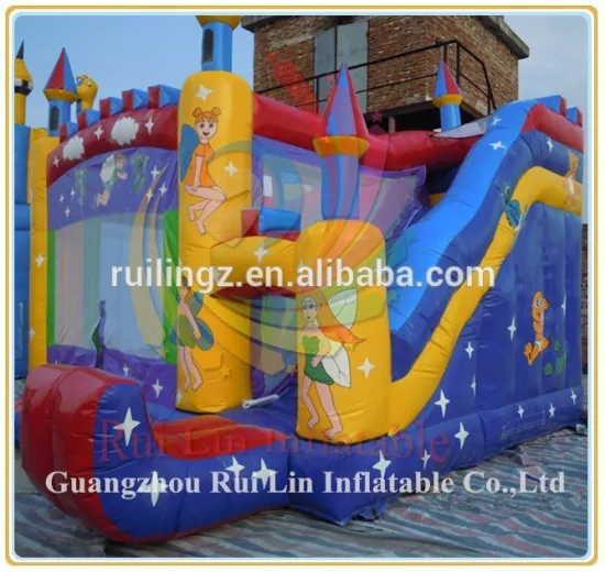 Rui Lin elfin theme inflatable bounce house,inflatable bouncy castle for fun