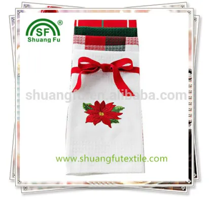 pure cotton printing christmas towel / gift towel