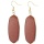 Natural crystal healing stone earrings for women and girls