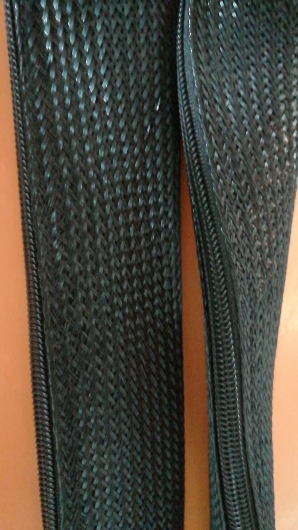 Braided Wrap Zipper Braided Sleeving Cover