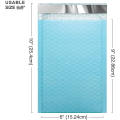 Custom Printed Light Blue Shipping Bubble Mailer Bags