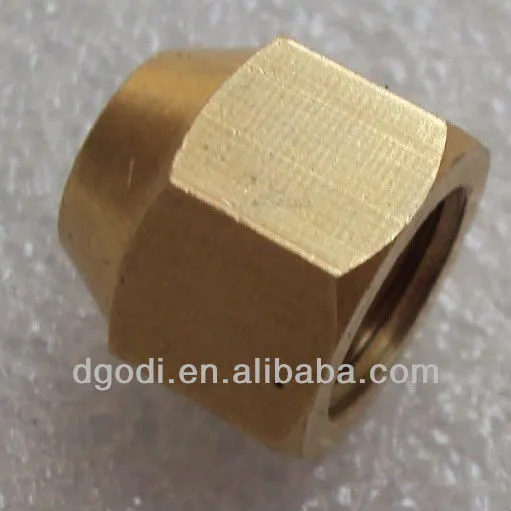 custom brass cap flare nut