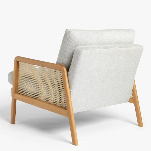 Wooden Upholstered Single Sofa Chair