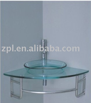 wall mounted glass basin