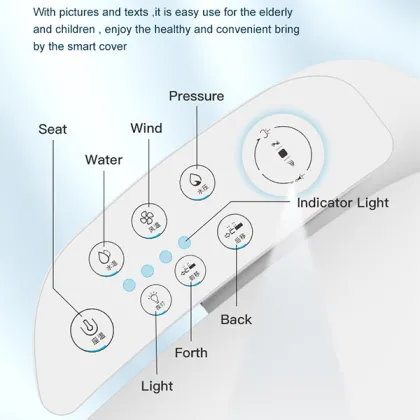 Bathroom Warm Air Drying Smart Toilet Cover