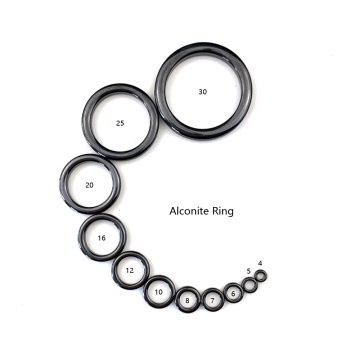 NooNRoo Alconite Ring Ceramic guide ring fishing rod Guide Ring parts repair Wear Heat conduction Guide Ring 2 SET