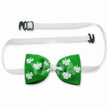 Woven Bow Tie, Made of Printed Ribbon, Suitable for Saint Patrick's Day Shirt Accessory