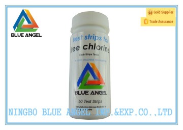 swimming pool test strips (1 way for FREE CHLORINE)