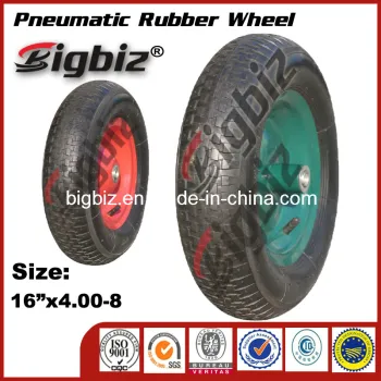 China Best Quality 16X4.80/4.00-8 Pneumatic Rubber Wheel for Wheelbarrow